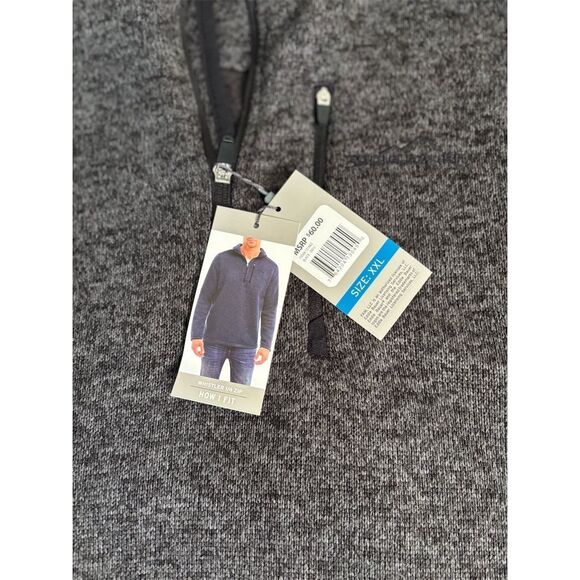 Eddie Bauer Men's XL Gray 1/4 Zip Pullover Sweater Mock Neck Casual Grey NWT - Picture 3 of 10